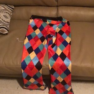 Colorful flared pants